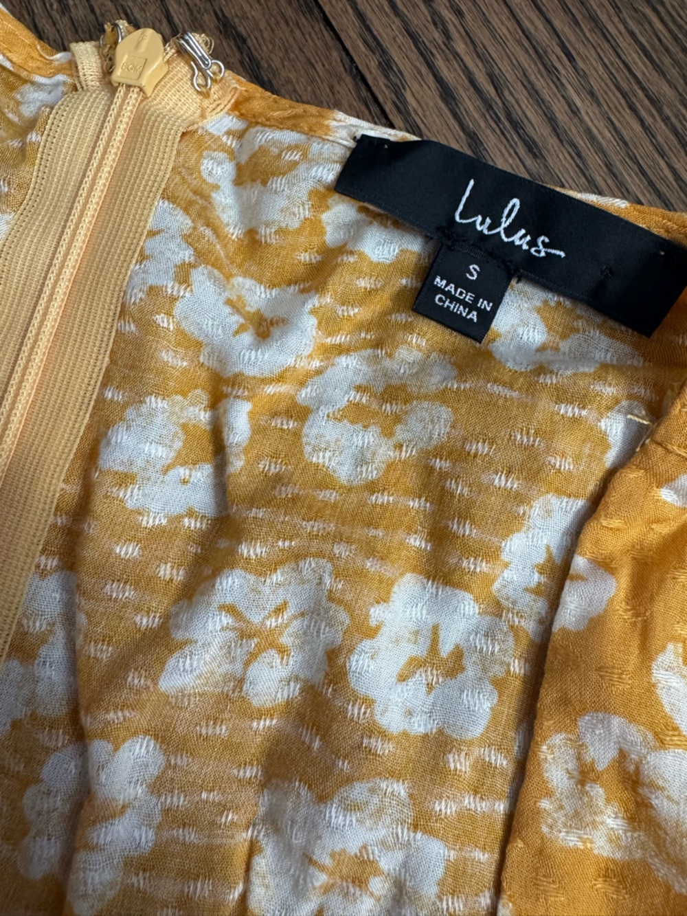 Lulus Garden Explorer Mustard Yellow Floral Print Mini Dress - Picture 5 of 5